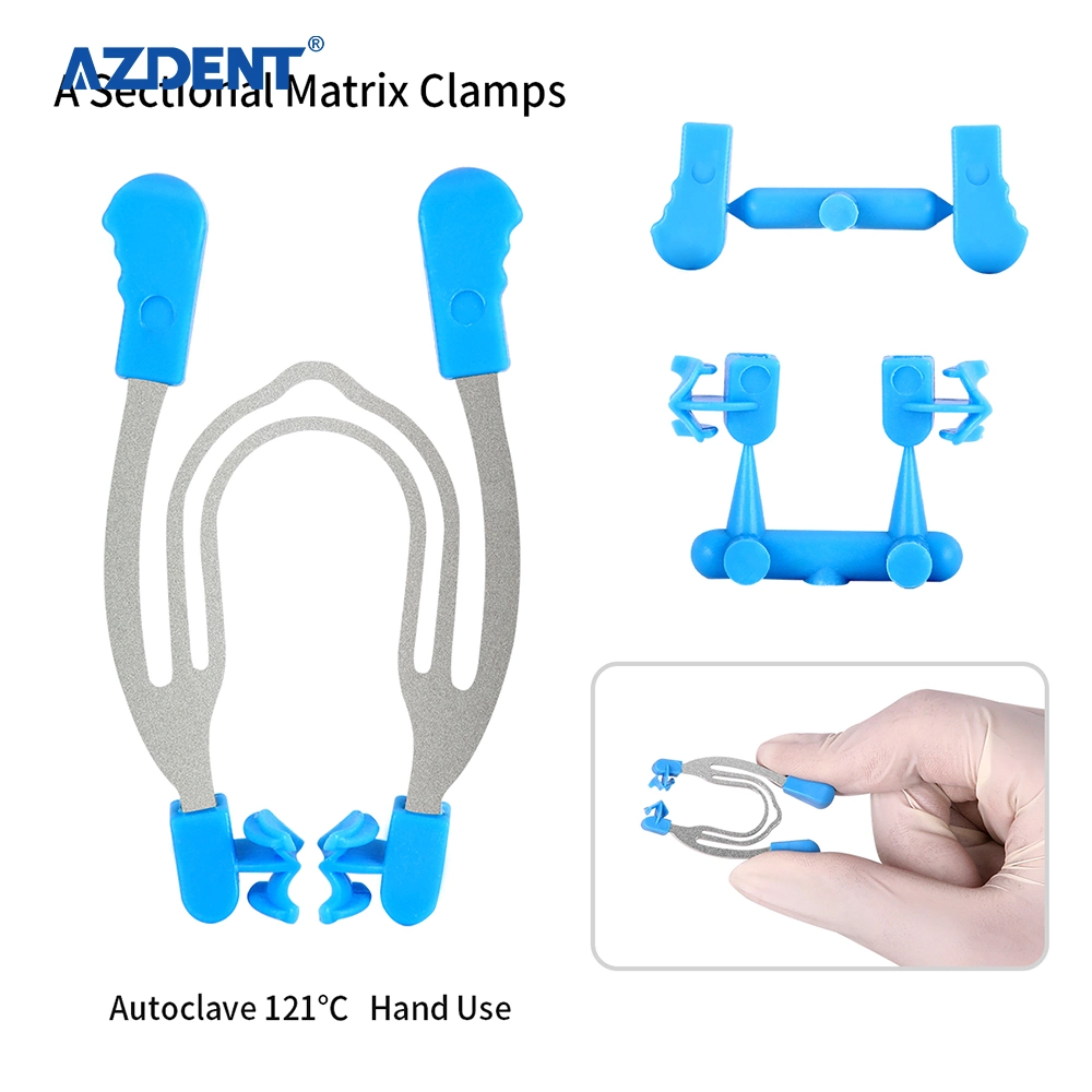 Azdent Dental Sectional Contoured Matrix Clip Matrices Clamps Wedges Model-a