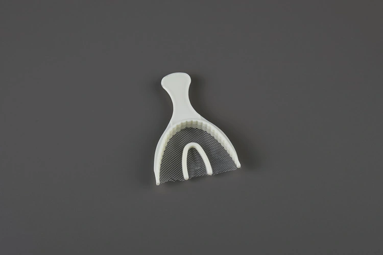 SJ Medical Grade Plastic Dental Disposable Consumable Bite Implant Impression Tray with Mesh Nylon Net