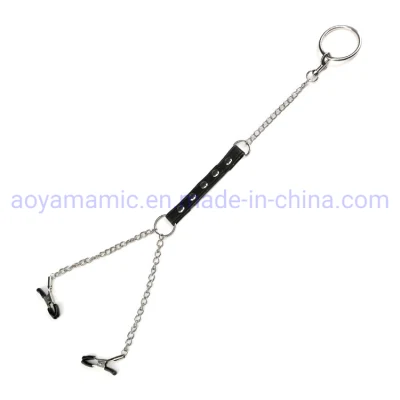 Anneau de verrouillage du pénis Bondage masculin avec pinces à seins Bdsm Bondage Sex Slave Toys pour hommes et gays